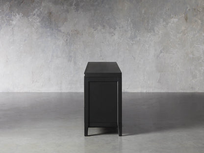 Rowan Media Console with Reeded Glass Doors