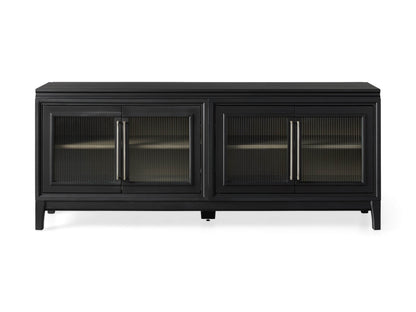 Rowan Media Console with Reeded Glass Doors