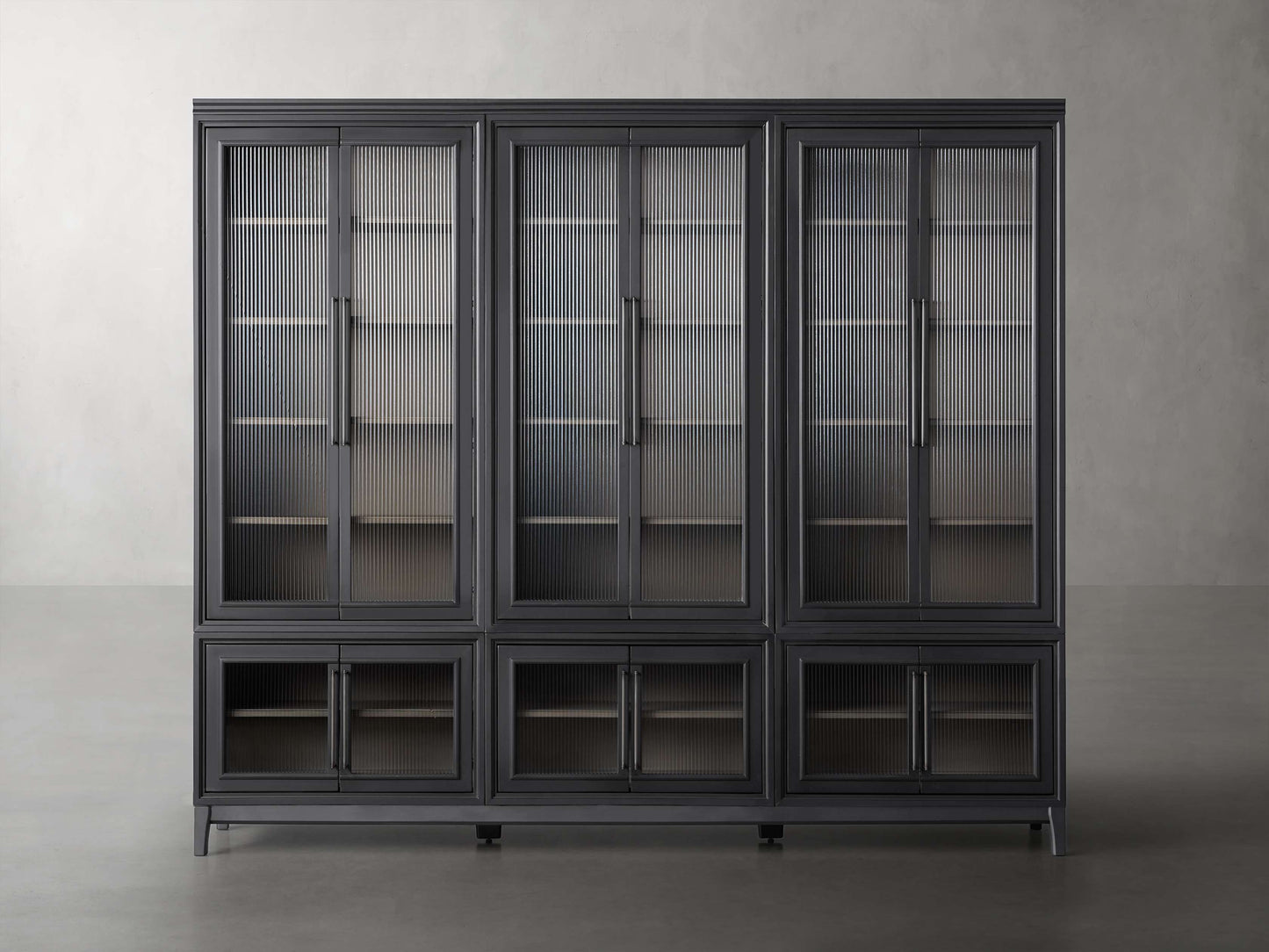 Rowan Modular Stacked Glass Cabinet
