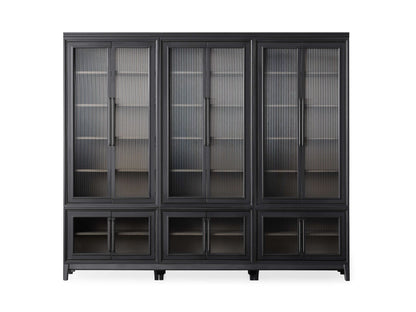 Rowan Modular Stacked Glass Cabinet