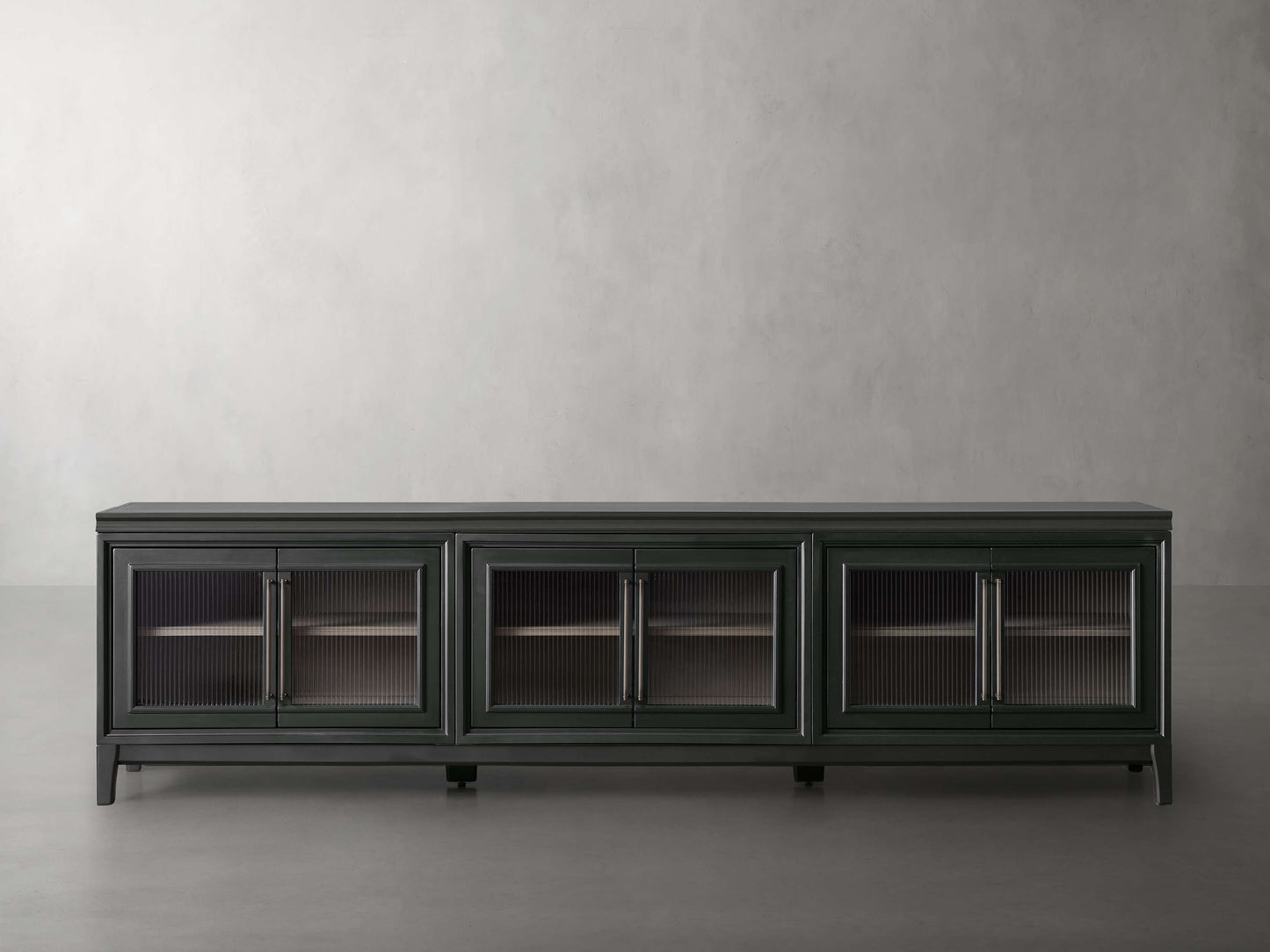 Rowan Media Console with Reeded Glass Doors