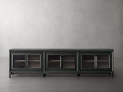 Rowan Media Console with Reeded Glass Doors