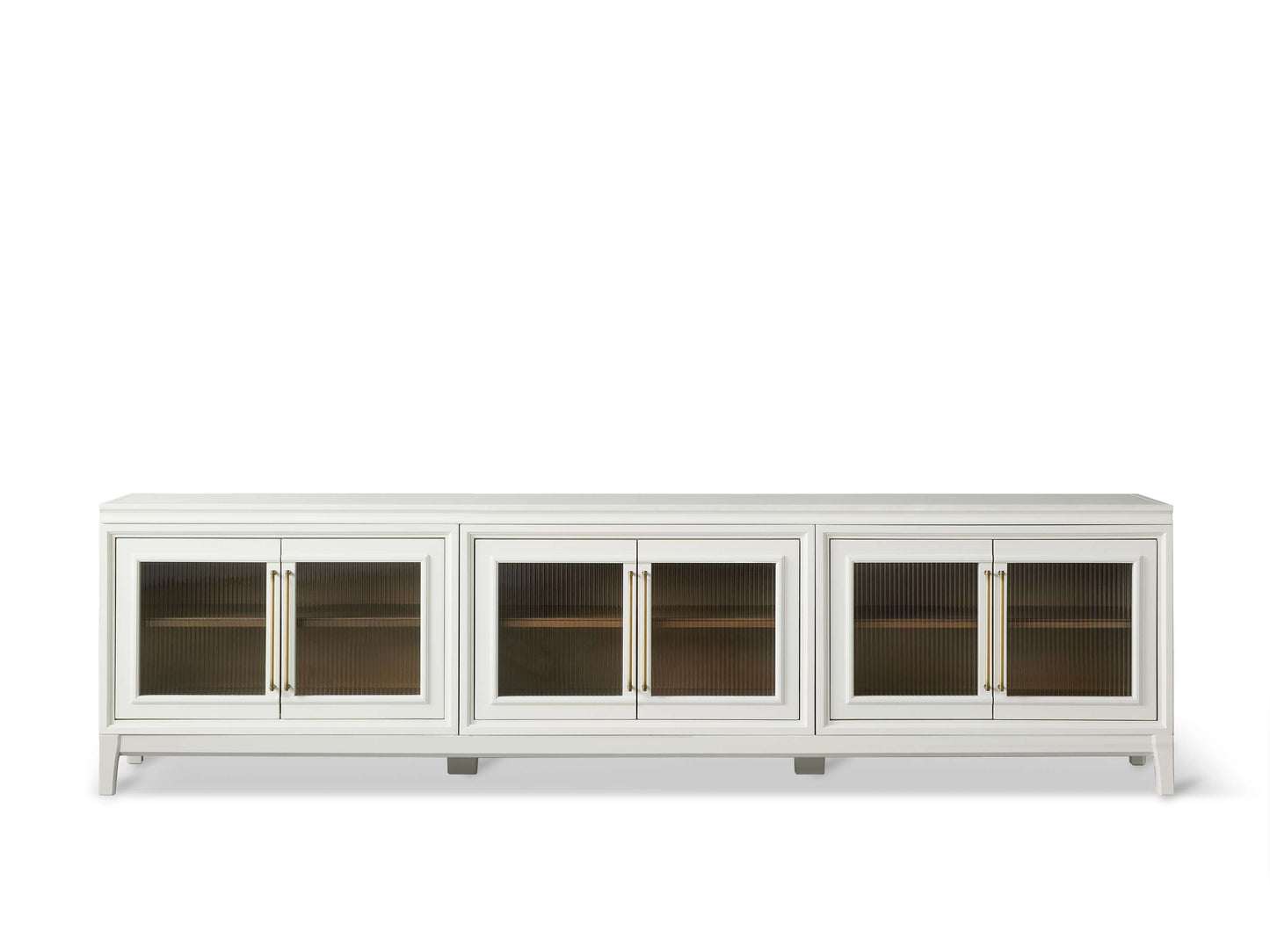 Rowan Media Console with Reeded Glass Doors