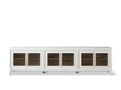 Rowan Media Console with Reeded Glass Doors