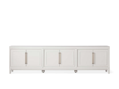 Rowan Media Console with Wood Doors