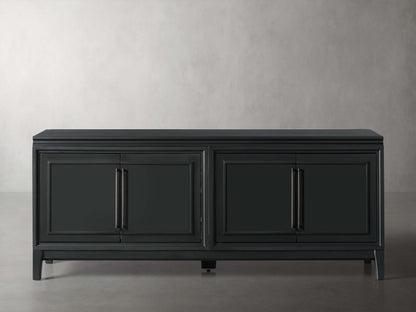 Rowan Media Console with Wood Doors