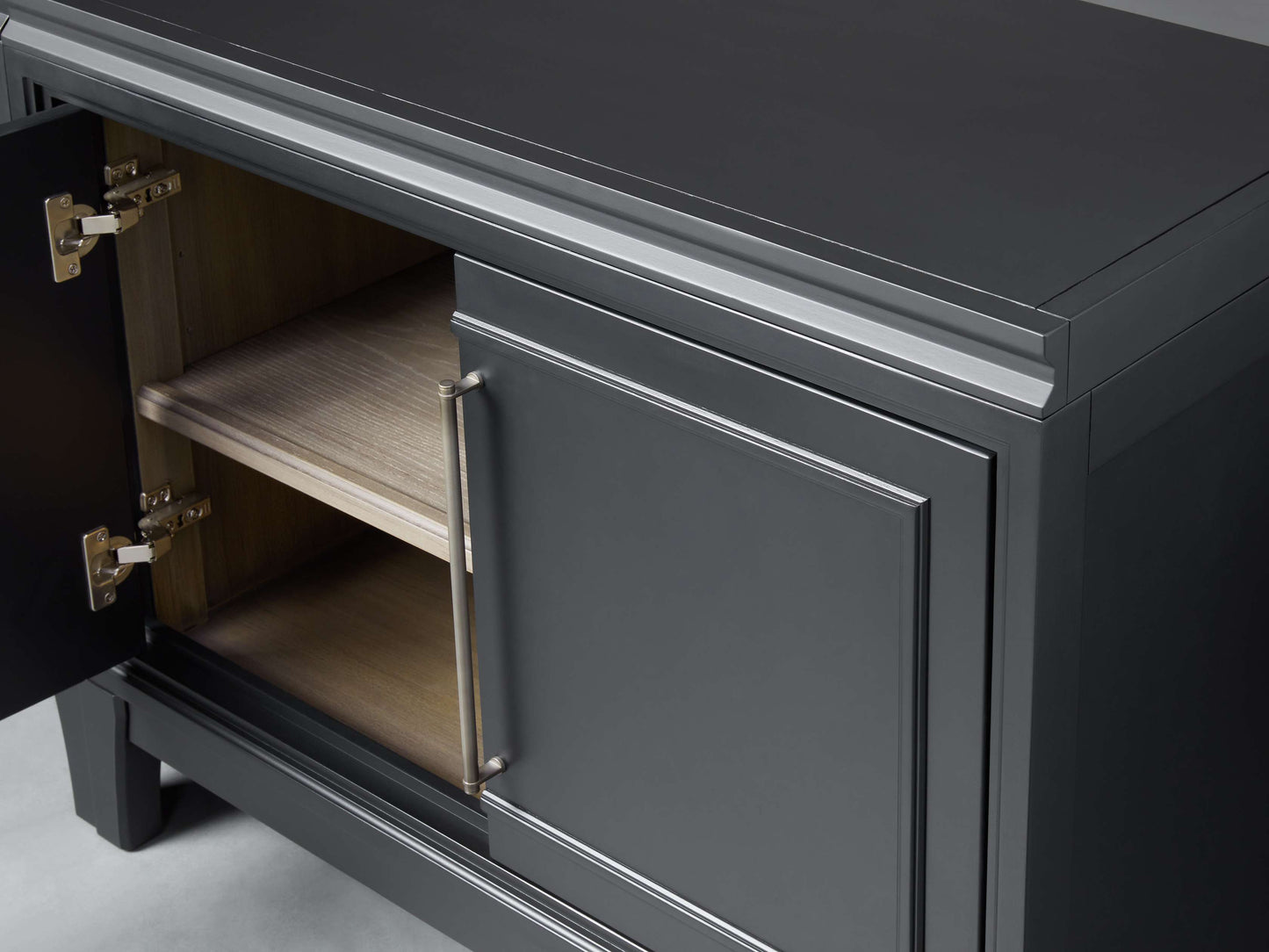 Rowan Media Console with Wood Doors