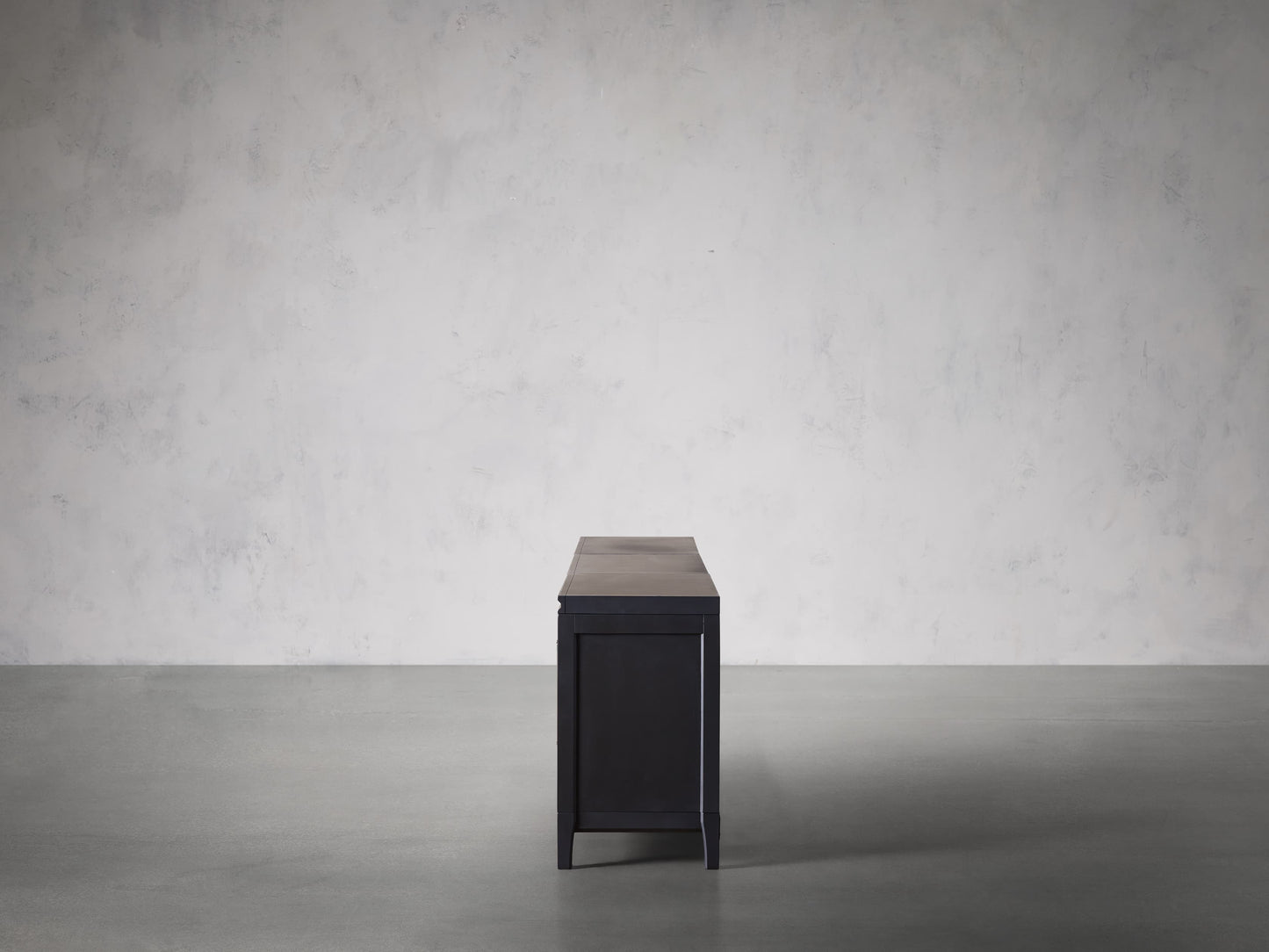 Rowan Modular Reeded Glass Media Console with Drawers