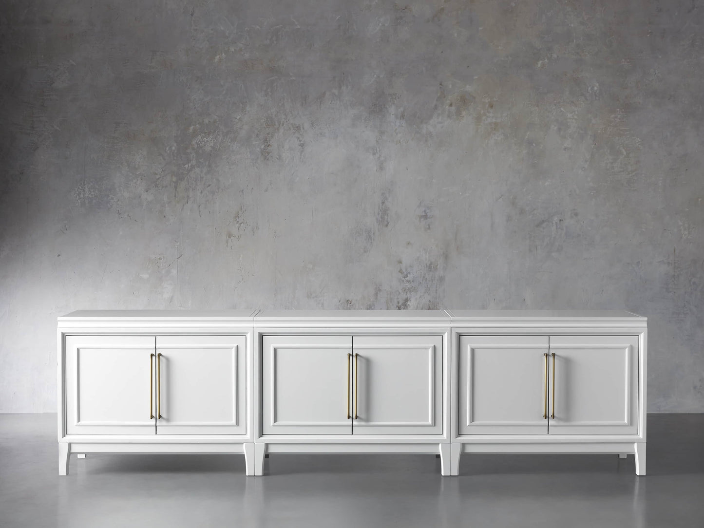 Rowan Modular Media Console with Wood Doors