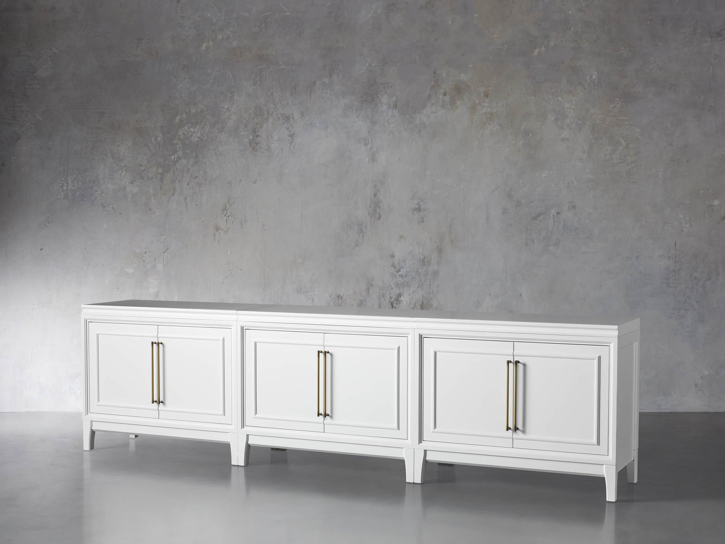 Rowan Modular Media Console with Wood Doors