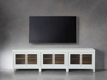 Rowan Modular Reeded Glass Media Console