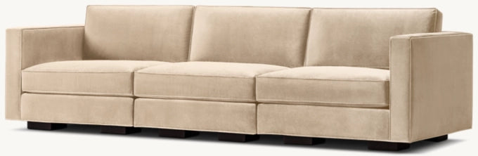 Maddox Modular Slim-Arm 3-Piece Sofa