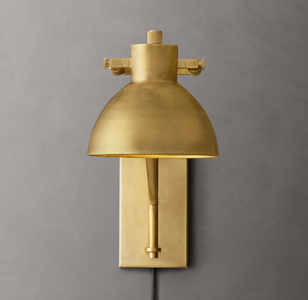Machinist Swing-Arm Task Sconce