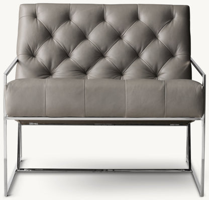 Marsden tufted Leather Chair