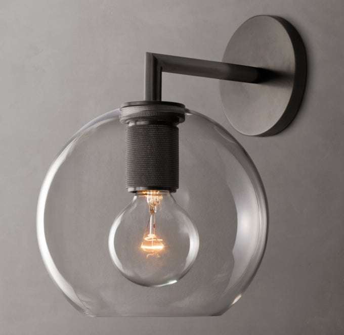 Utilitaire Globe Shade Sconce