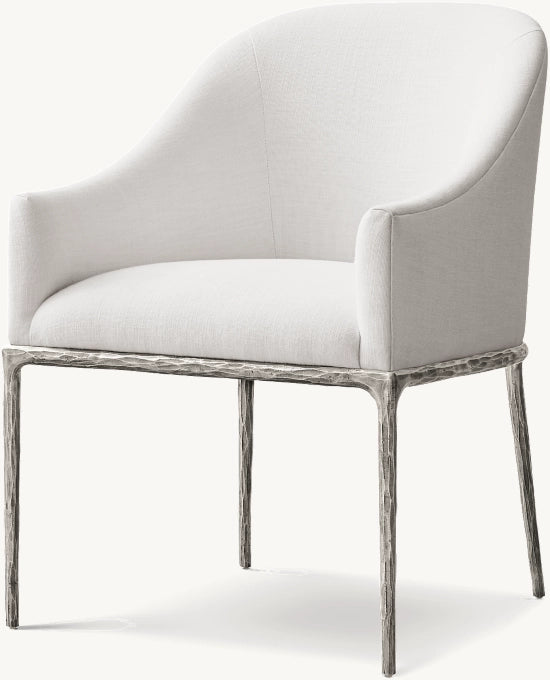 Thaddeus Slope Fabric Dining Armchair