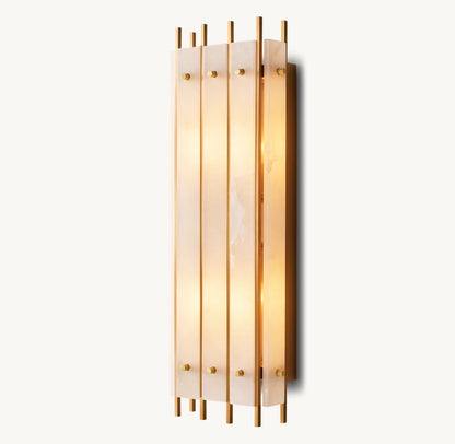 San Marco Alabaster Grand Rectangular Sconce