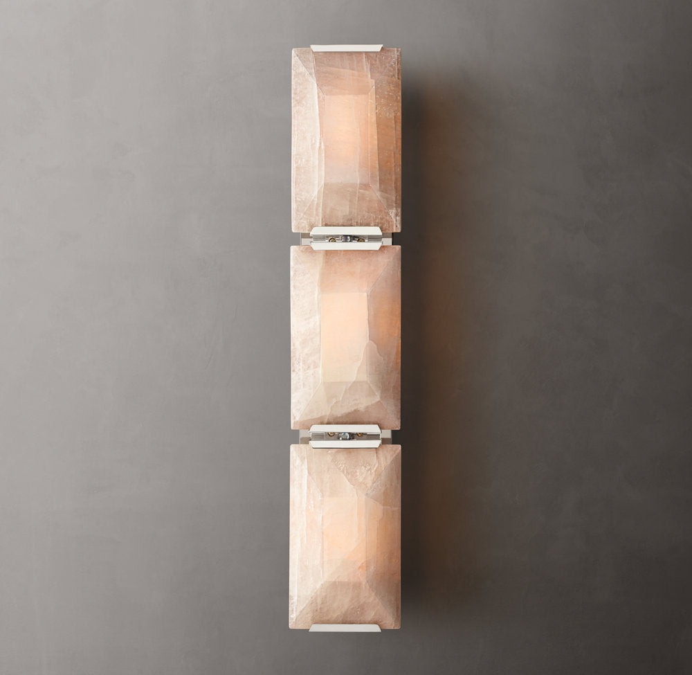 Harlow Calcite Triple Sconce