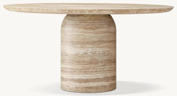 Cupola Carved Round Dining Table