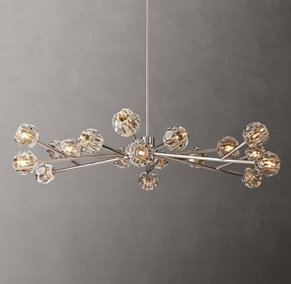 Boule De Cristal Clear Glass Round Chandelier 60"