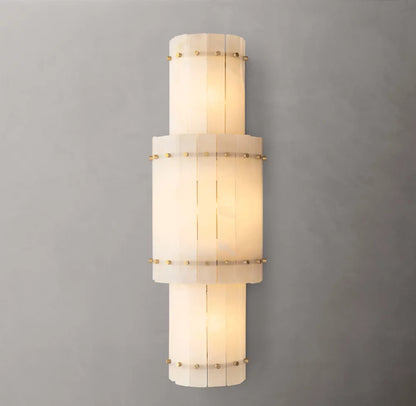 San Marco Alabaster Grand Round Sconce