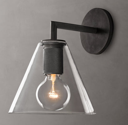 Utilitaire Funnel Shade Sconce