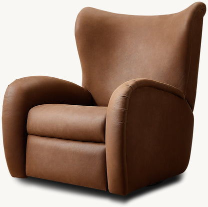 Gianna Leather Swivel Recliner