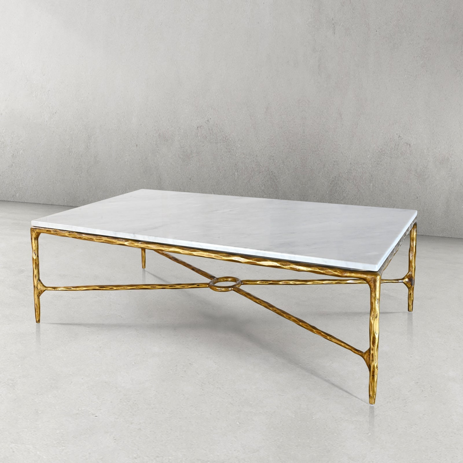 Thaddeus Rectangle Marble Coffee Table
