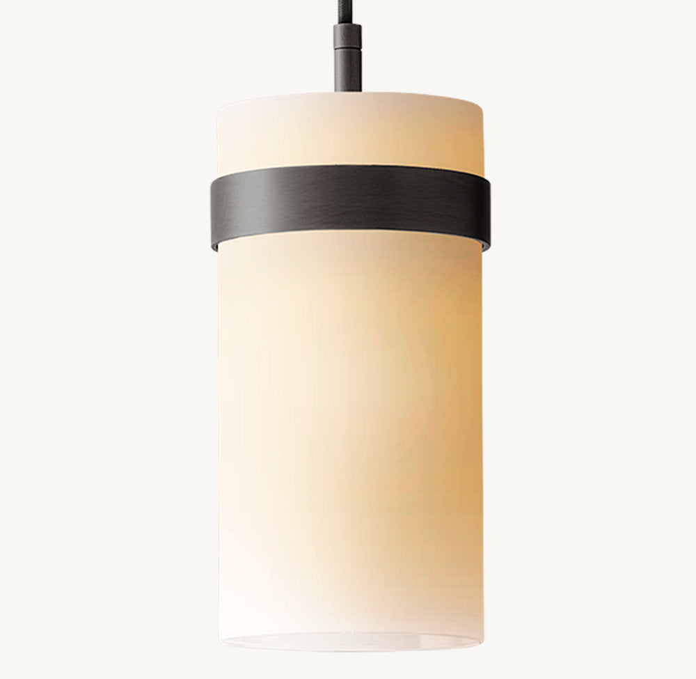 Ravelle Milk Glass Pendant 5"