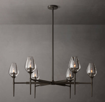 Tulip Round Chandelier 42"