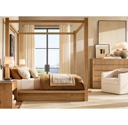 Reclaimed Oak Reeded 12-Drawer Dresser