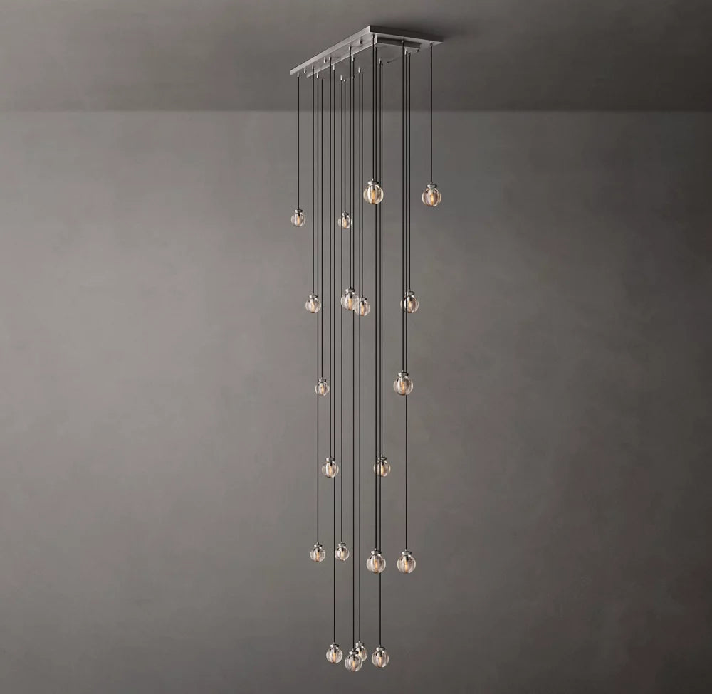 Pearl Rectangular Chandelier 54"