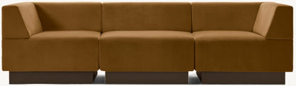 Harvey Probber Cubo Raked Modular 3-Piece Sofa