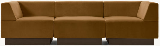 Harvey Probber Cubo Raked Modular 3-Piece Sofa