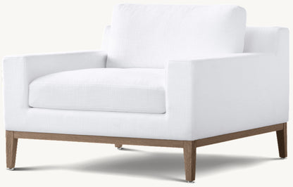 Italia Track Arm Chair - Oak Base