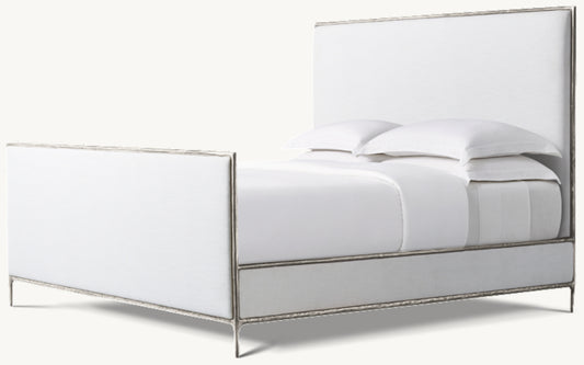 Thaddeus Fabric Panel Bed with Footboard