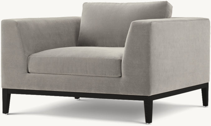 Italia Taper Arm Chair - Oak Base