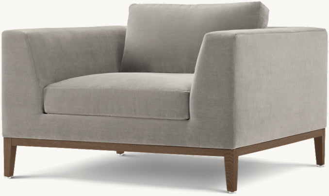 Italia Taper Arm Chair - Oak Base