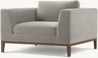 Italia Taper Arm Chair - Oak Base