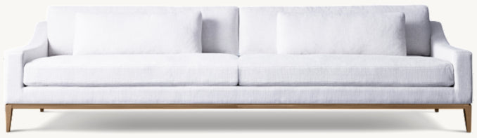 Italia Slope Arm Sofa - Metal Base