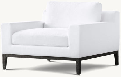 Italia Track Arm Chair - Oak Base