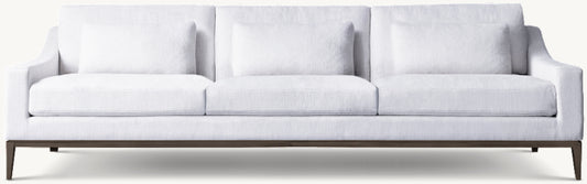 Italia Slope Arm 3-Cushion Sofa - Metal Base