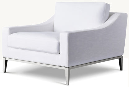 Italia Slope Arm Chair - Metal Base