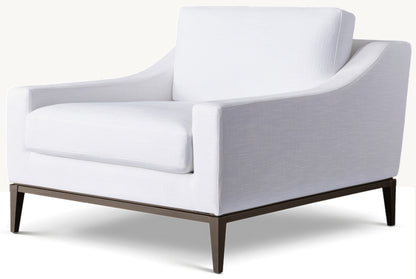 Italia Slope Arm Chair - Metal Base