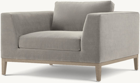 Italia Taper Arm Chair - Oak Base