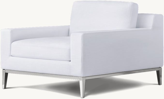 Italia Track Arm Chair - Metal Base