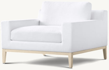 Italia Track Arm Chair - Oak Base