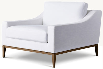 Italia Slope Arm Chair - Metal Base