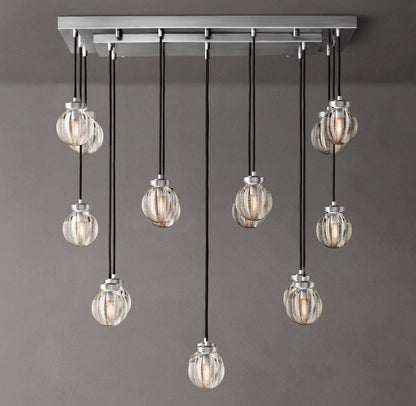 Pearl Rectangular Chandelier 36"