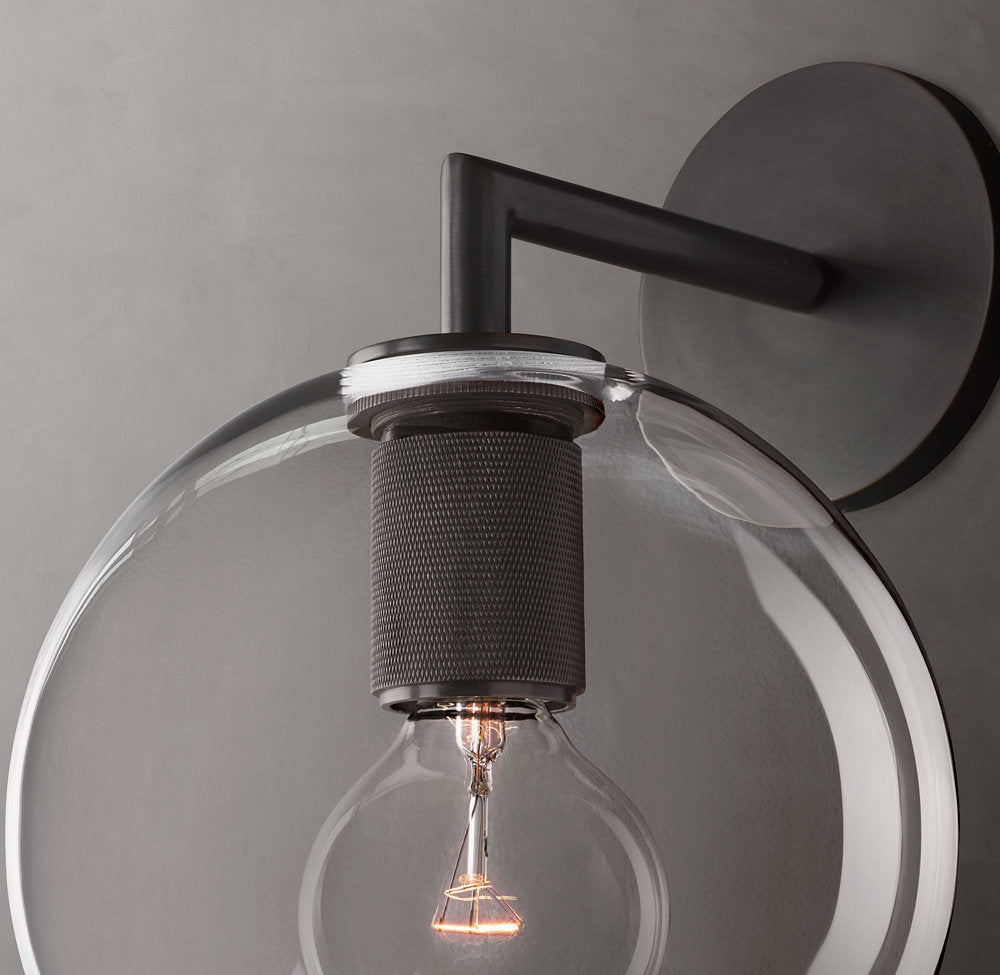 Utilitaire Globe Shade Sconce